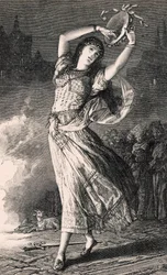La Esmeralda - illustration de Notre Dame de Paris, 19e siècle